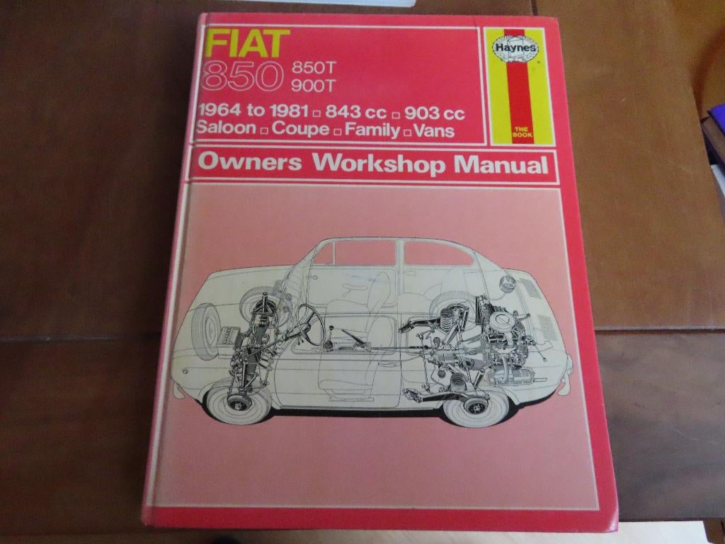 Haynes workshop manual Fiat 850, Fiat 850T, Fiat 900T '64-81, Auto diversen, Handleidingen en Instructieboekjes, Ophalen of Verzenden