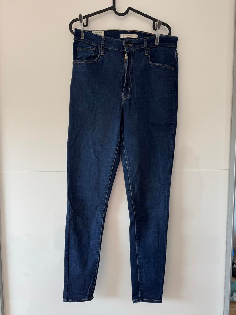 Levi's Mile High Super Skinny jeans W31/L32, Ophalen of Verzenden, Zo goed als nieuw, Blauw, W30 - W32 (confectie 38/40)