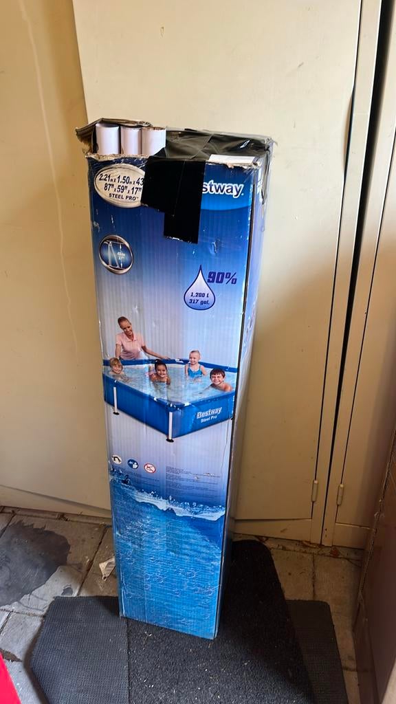 Bestway zwembad met pomp en filters, Tuin en Terras, Ophalen, Gebruikt, Opzetzwembad, 200 tot 400 cm