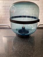 Blauwe kunststof bollamp - tafellamp, Huis en Inrichting, Lampen | Tafellampen, Ophalen, Gebruikt, Kunststof, Minder dan 50 cm