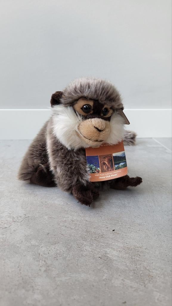 WNF Pluche Aapje - Zo goed als nieuw, Overige merken, Ophalen of Verzenden, Middelgroot (20 tot 80 cm), Bruin