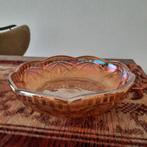 Mooie vintage / retro schaal glas, Schaal, Rond, Ophalen of Verzenden, Glas