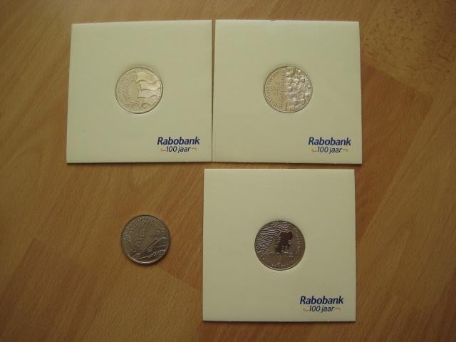 Rabobank jubileum munten, Postzegels en Munten, Munten | Nederland, Ophalen of Verzenden, Vóór koninkrijk