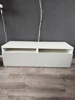 IKEA Besta TV-meubel – Wit/Grijs – 120 x 40 cm, Ophalen, Overige materialen, 100 tot 150 cm, Zo goed als nieuw