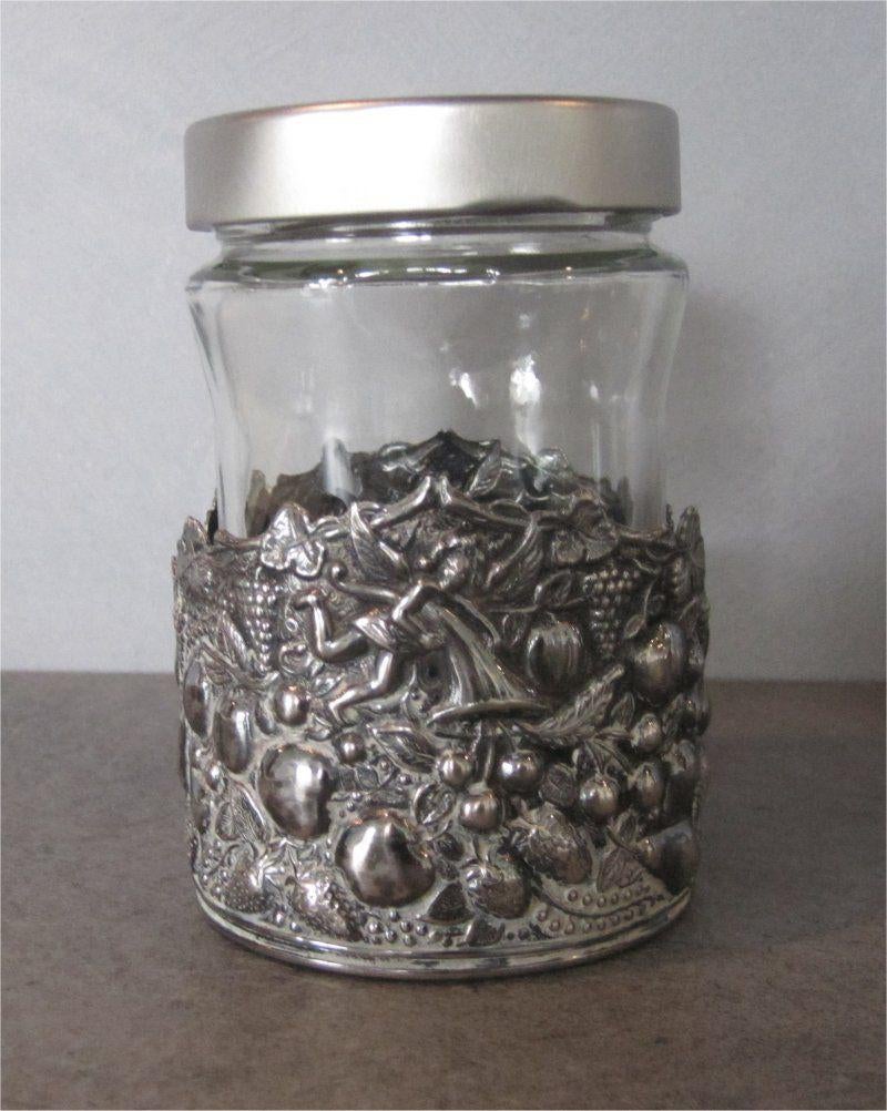 Confiturepot - jampot, houder met hoorn des overvloeds, Ophalen of Verzenden