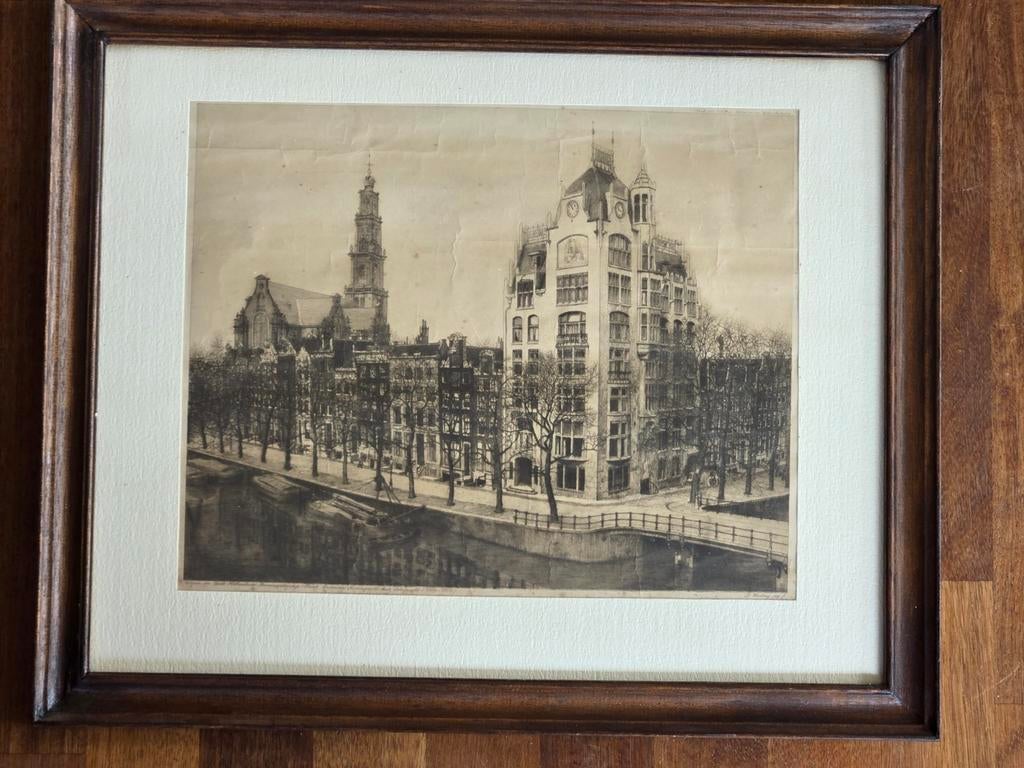 Astoria Amsterdam Keizersgracht hoek Leliegracht 1884-1914, Antiek en Kunst, Ophalen of Verzenden