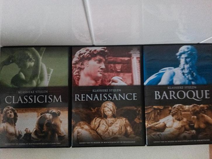 Klassieke Stijlen DVD Set - Renaissance, Baroque, Classicism, Cd's en Dvd's, Dvd's | Documentaire en Educatief, Zo goed als nieuw