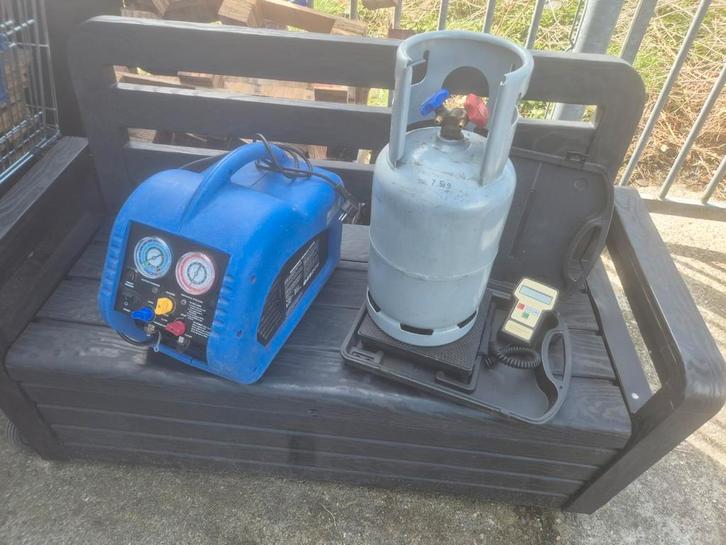 Mastercool afpomp unit + Testo meetset voor AC/warmtepompen, Auto-onderdelen, Airco en Verwarming, Gebruikt, Ophalen