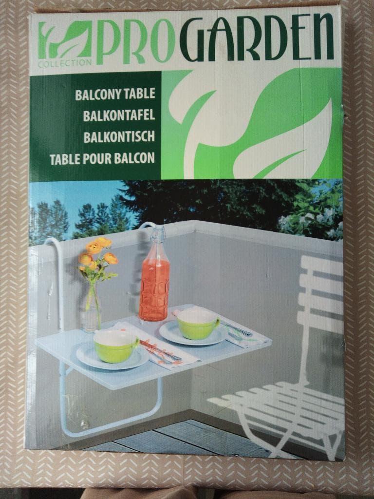 BALKON HANGTAFEL, Ophalen of Verzenden, Gebruikt, Rechthoekig, Kunststof