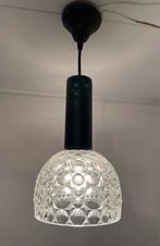 Space age jaren ‘70 glas /metaal, Huis en Inrichting, Lampen | Hanglampen, Ophalen of Verzenden, Zo goed als nieuw, Metaal, Minder dan 50 cm