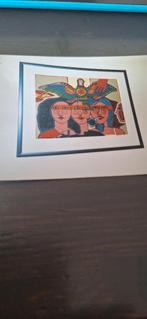 Zeefdruk CORNEILLE "LA ROSE À LA BOUCHE"  1994, Antiek en Kunst, Ophalen