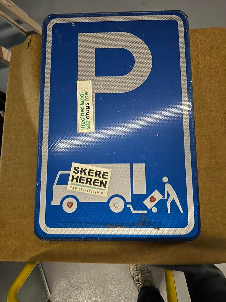 Laden en lossen bord, Ophalen of Verzenden, Zo goed als nieuw, Laadpaal