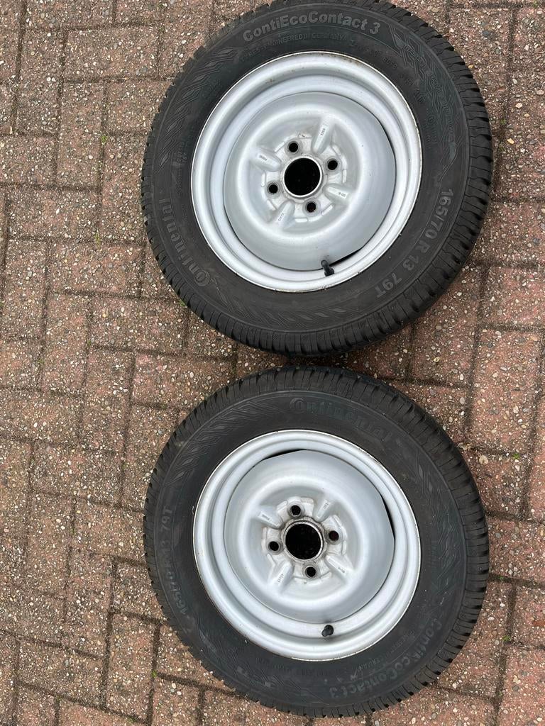 Holtkamper velgen met Continental banden, Overig, Gebruikt, 13 inch, Banden en Velgen