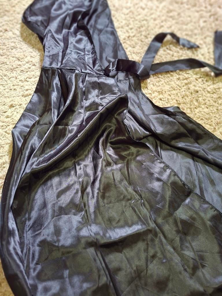 Zwarte Cosplay Feestkleding Cape met Capuchon, Ophalen of Verzenden, Nieuw, Accessoires