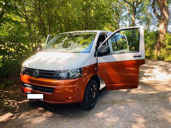 VW T5 Camper — Jouw ticket naar vrijheid en avontuur!, Caravans en Kamperen, Campers, Particulier, tot en met 2, Buscamper of Camperbus