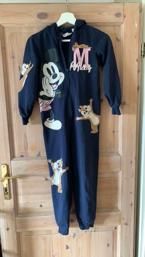 Donkerblauwe Disney Onesie H&M - Maat 134/140, Ophalen of Verzenden, Gebruikt, Jongen of Meisje, Nacht- of Onderkleding