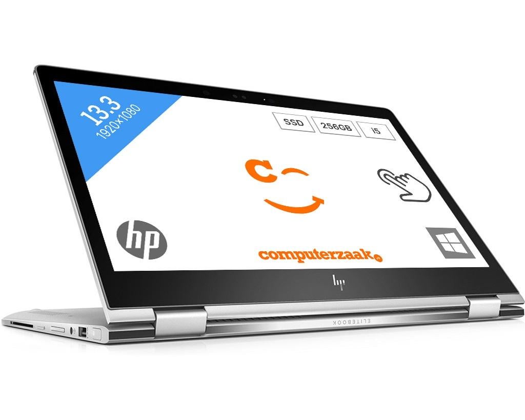 HP EliteBook x360 1030 G2/Intel Core i5 2.60GHz/8GB/256GB, 256 GB, 2 tot 3 Ghz, Support.hp.com, 8 GB