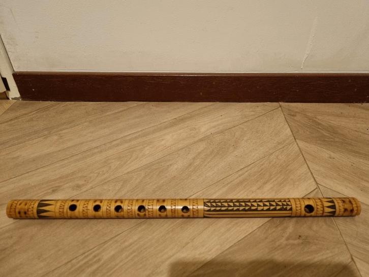 Suling dwarsfluit uit indonesie, Muziek en Instrumenten, Blaasinstrumenten | Blokfluiten, Zo goed als nieuw, Ophalen of Verzenden