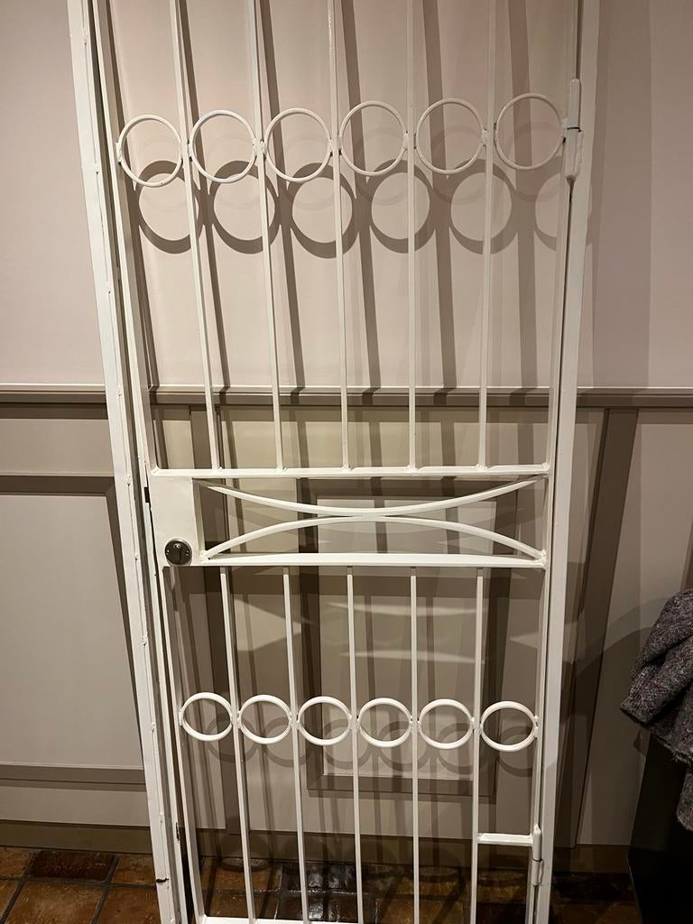 Anti-inbraak deur / traliedeur 81x209cm, Ophalen, Gebruikt, 80 tot 100 cm, Buitendeur
