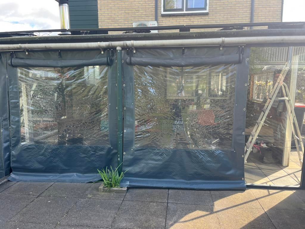 Zeilen voor verranda of overkapping, Tuin en Terras, Overkappingen, Ophalen, Gebruikt, Veranda
