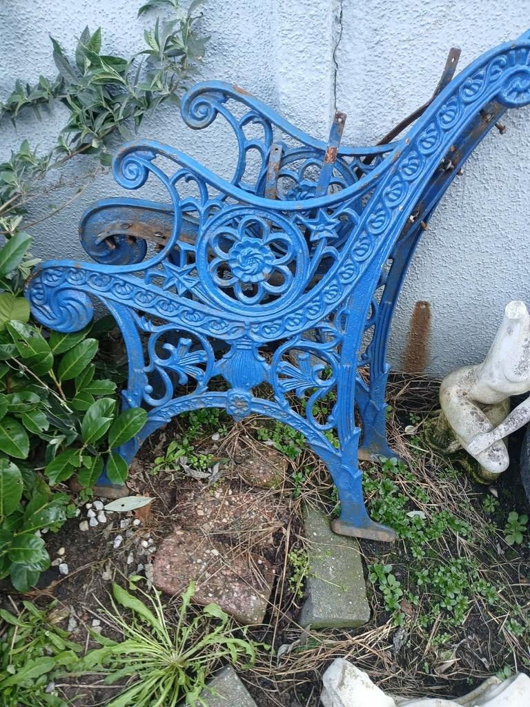 Gietijzeren bankpoten, Ophalen of Verzenden, Gebruikt, Metaal