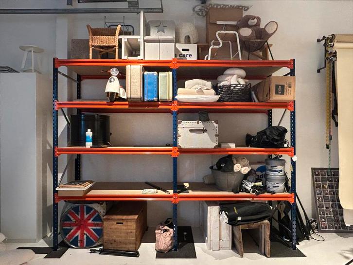 Stevige stellingkast met 8 planken, Huis en Inrichting, Kasten | Stellingkasten, Zo goed als nieuw, Ophalen