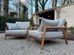 2x Loungestoel / fauteuil NOUS Garden, Zo goed als nieuw, Stoel, Hout, Ophalen