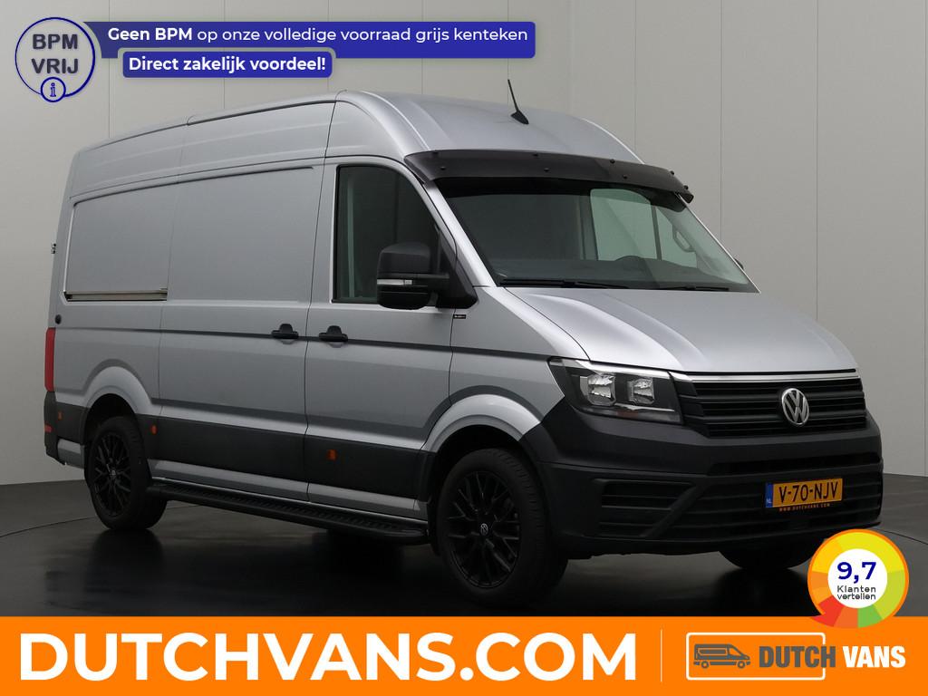 Volkswagen Crafter 2.0TDi 140PK DSG Automaat L3H3 V-Edition, Stof, Gebruikt, 4 cilinders, Metallic lak