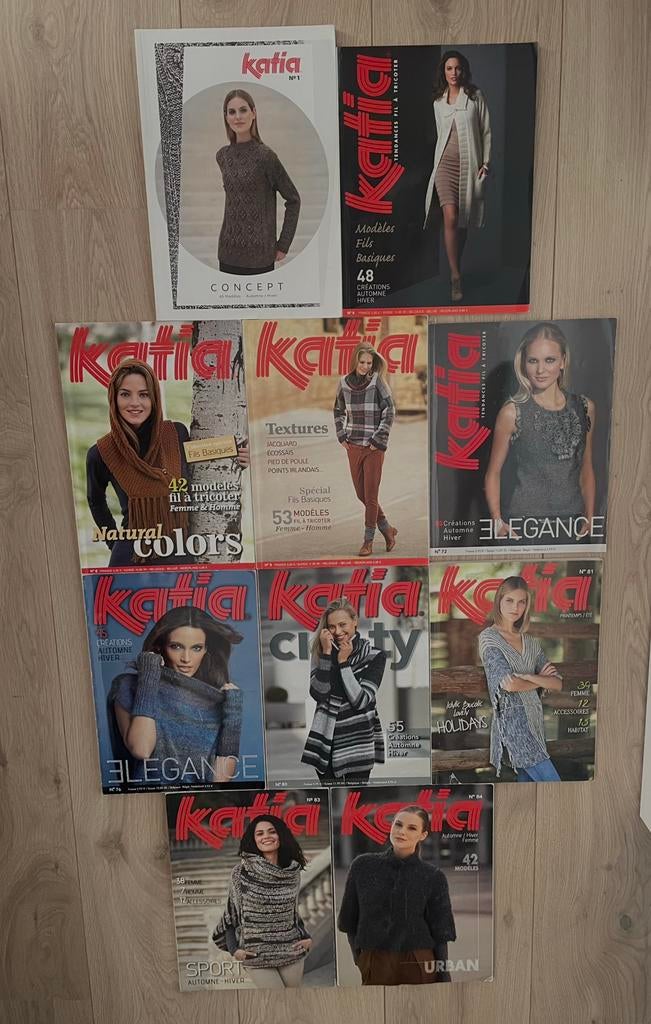Pakket van 10x Katia breiboeken (zie omschrijving), Ophalen of Verzenden, Zo goed als nieuw, Breien of Haken, Patroon of Boek