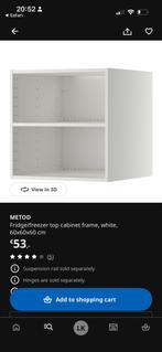 IKEA METOD Kastje met lade 60x60x60 cm wit, Ophalen, Gebruikt, Wit, 50 tot 100 cm