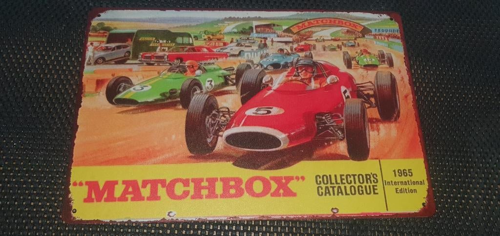 Wandbord matchbox, Verzamelen, Merken en Reclamevoorwerpen, Ophalen of Verzenden, Nieuw, Reclamebord