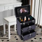 Rollende Make-Up Trolley, Niet ingevuld, Gehele gezicht, Zwart, Niet ingevuld