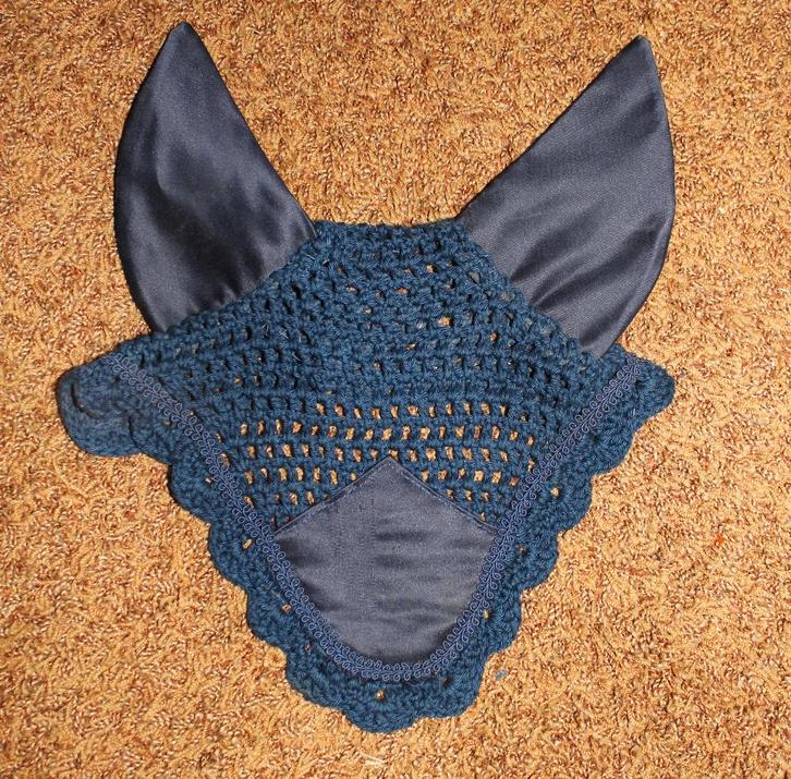 Oornetje maat pony kleur blauw, Dieren en Toebehoren, Paarden en Pony's | Hoofdstellen en Tuigage, Gebruikt, Dressuur, Ophalen of Verzenden