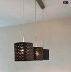 3x IKEA NYMÖ lampenkap zwart/goud, 24 cm, Ophalen, 25 tot 50 cm, Zwart, Rond