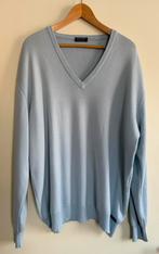 Saint James, lichtblauwe V-hals herentrui, wol, maat XL (56), Ophalen of Verzenden, Zo goed als nieuw, Maat 56/58 (XL), Blauw