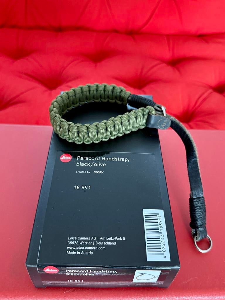 Leica Paracord Handstrap black/olive by COOPH, Ophalen of Verzenden, Zo goed als nieuw