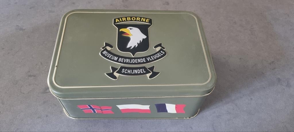Blik oorlogsmuseum Airborne  Bevrijdende vleugels, Verzamelen, Ophalen of Verzenden, Gebruikt