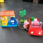 Peppa Pig Duplo Bloxx Familie Auto met Tankstation, Ophalen, Zo goed als nieuw, Complete set, Duplo