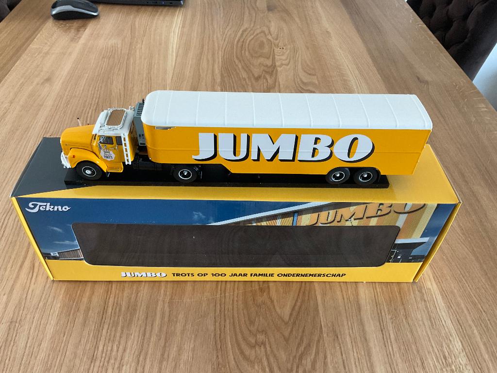 Tekno Scania Vabis 100 jaar JUMBO 1:50 Nieuw in O.V.P, Hobby en Vrije tijd, Modelauto's | 1:50, Ophalen of Verzenden, Nieuw, Bus of Vrachtwagen