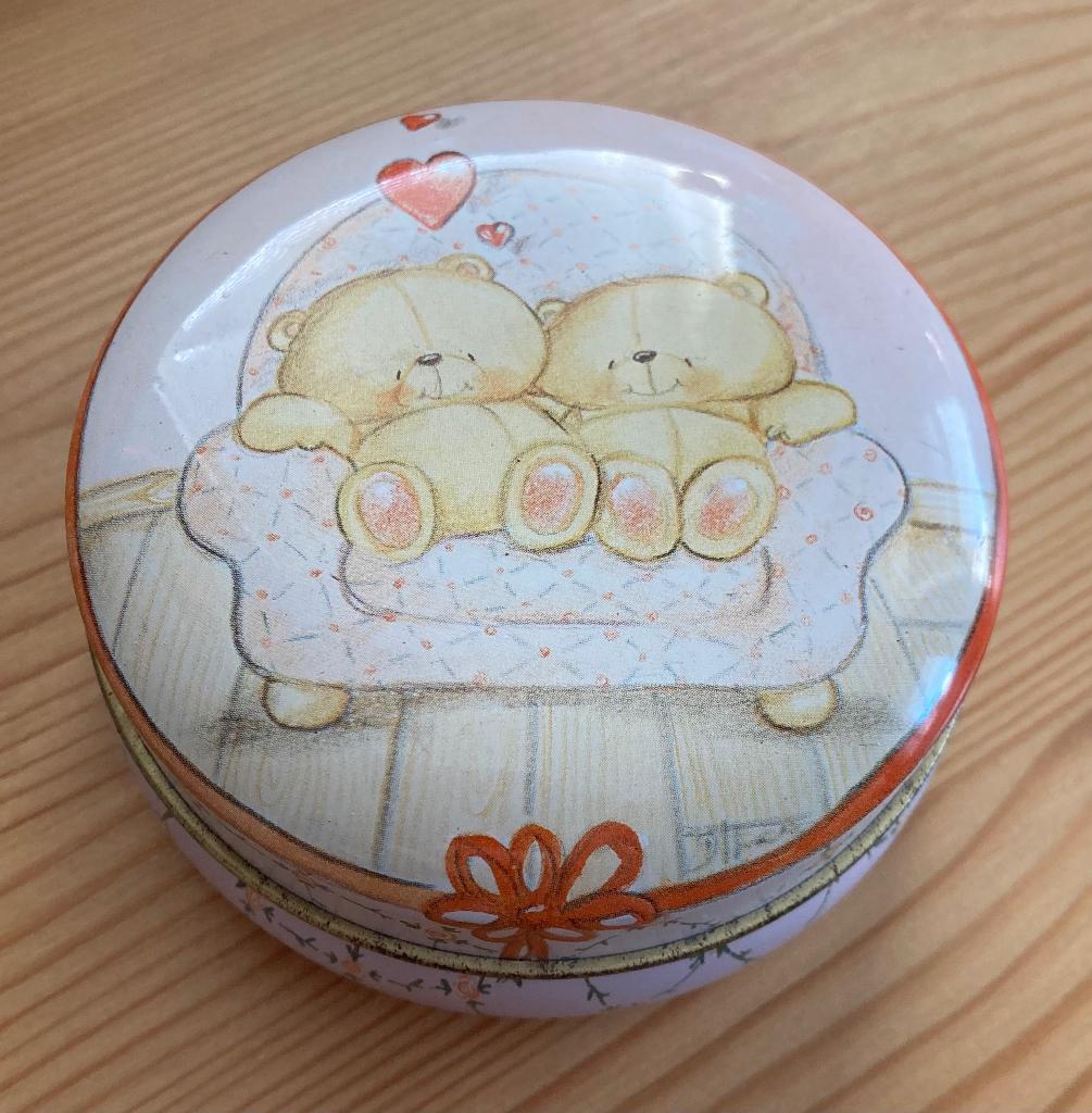 Forever Friends blikje rond ong. 8 cm, Verzamelen, Blikken, Ophalen of Verzenden, Gebruikt, Overige