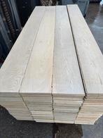 Eiken vloer 55 m2 lamelparket 19 cm breed 1,5cm dik top 3mm, Ophalen, Gebruikt, Vloerdelen of -planken, 10 m² of meer