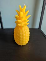 Decoratieve Ananas Kaars - Geel 20,5 cm, Overige materialen, Overige kleuren, Nieuw, Ophalen of Verzenden