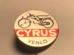 Metalen CYRUS VENLO BROMFIETS Speld (Rood/Aluminiumkleur)., Verzenden, Zo goed als nieuw, Merk, Speldje of Pin