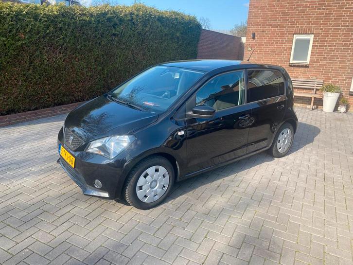 Seat Mii 1.0 44KW 2014 Zwart, Auto's, Seat, Particulier, Mii, Airbags, Airconditioning, Bluetooth, Centrale vergrendeling, Cruise Control