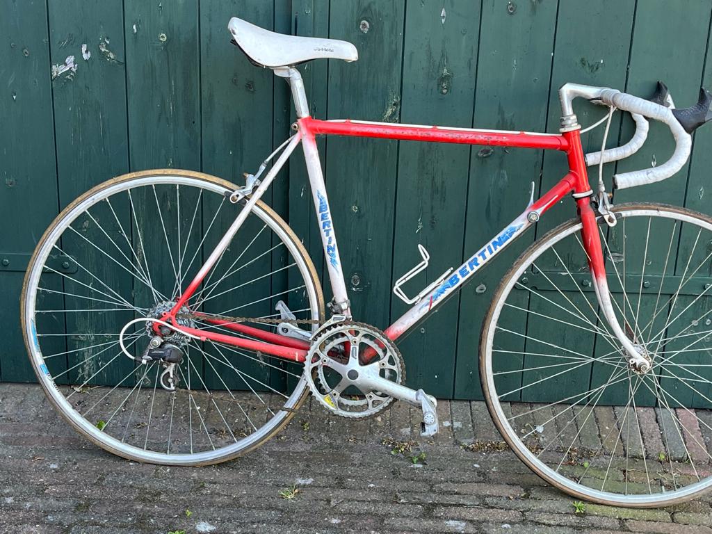 vintage racefiets Bertin, Fietsen en Brommers, Gebruikt, 10 tot 15 versnellingen, Velgrem, Ophalen