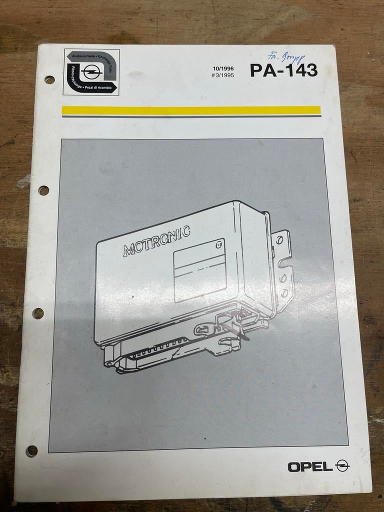 Opel technische documentatie Motronic, Ophalen of Verzenden