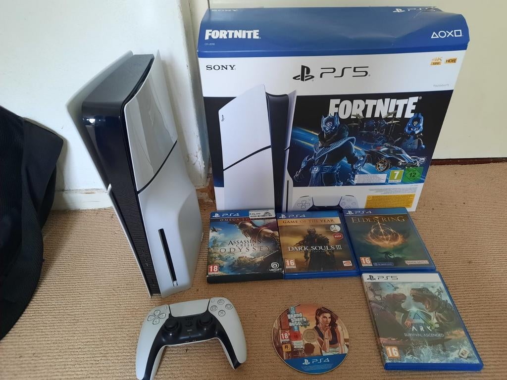 Zgan  Playstation 5 disc drive met doos en controller, Ophalen of Verzenden, Zo goed als nieuw