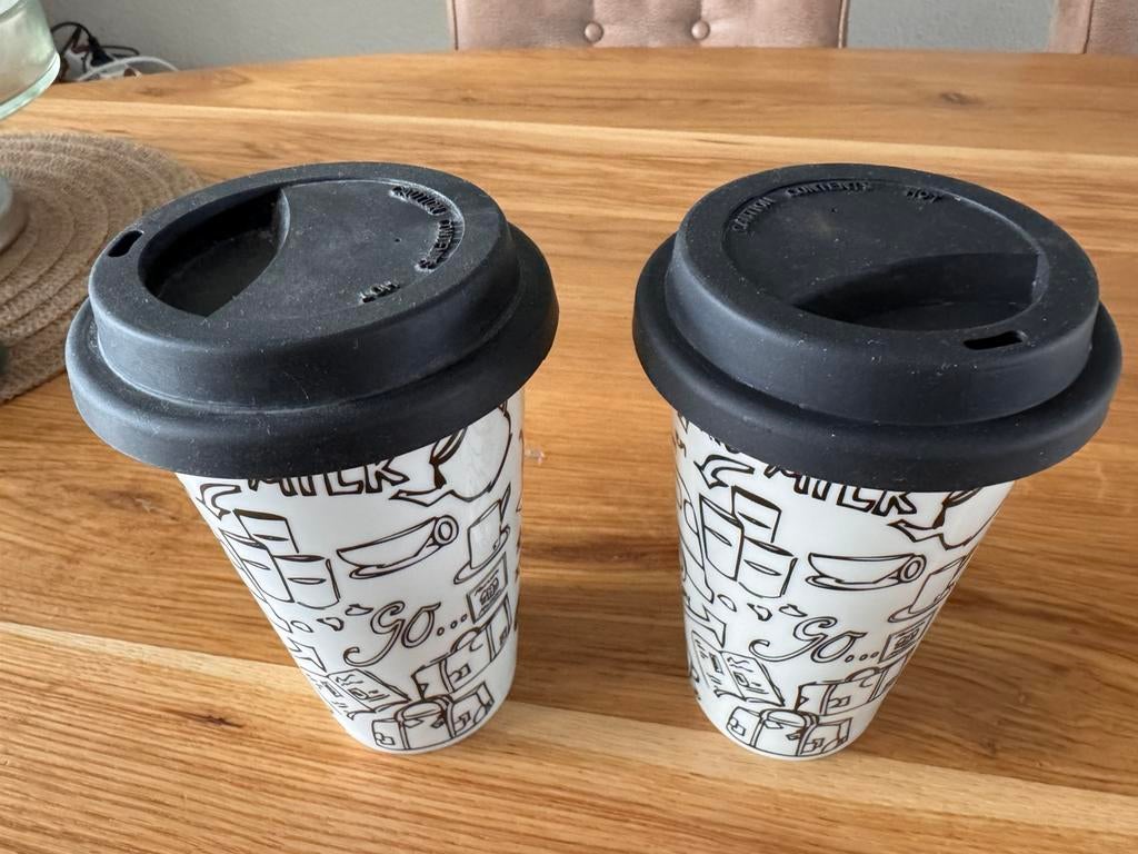 Koffiebekers Rivièra Maison., Ophalen of Verzenden, Zo goed als nieuw, Overige stijlen, Kop(pen) en/of Schotel(s)