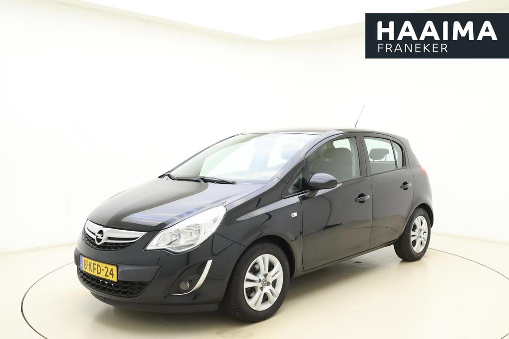 Opel Corsa 1.4-16V Design Edition 100pk | 5 Deurs | Airco |, Auto's, Voorwielaandrijving, Euro 5, Gebruikt, Zwart