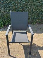 4 tuinstoelen/terrasstoelen stapelbaar, Ophalen, Zo goed als nieuw, Kunststof, Stapelbaar